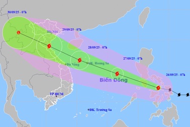 Bão Bualoi di chuyển nhanh gấp đôi cơn bão bình thường