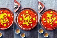 Xôi cá chép - ngũ sắc làm cả đêm không đủ hàng bán cúng ông Táo