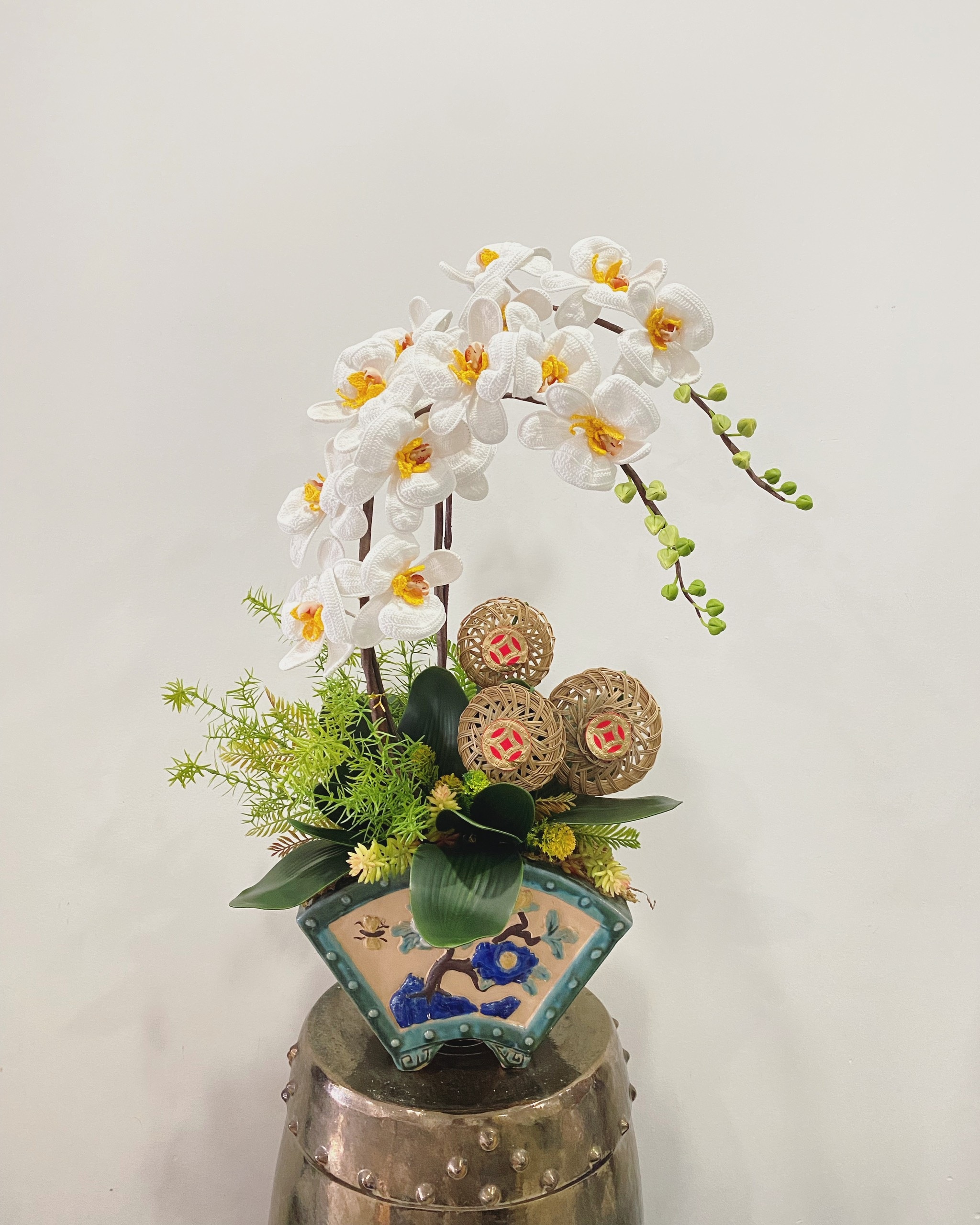 Anh chàng móc len thành đủ loại hoa, bán vài triệu đồng một chậu ngày Tết - 10 Anh chàng móc len thành đủ loại hoa, bán vài triệu đồng một chậu ngày Tết - 10