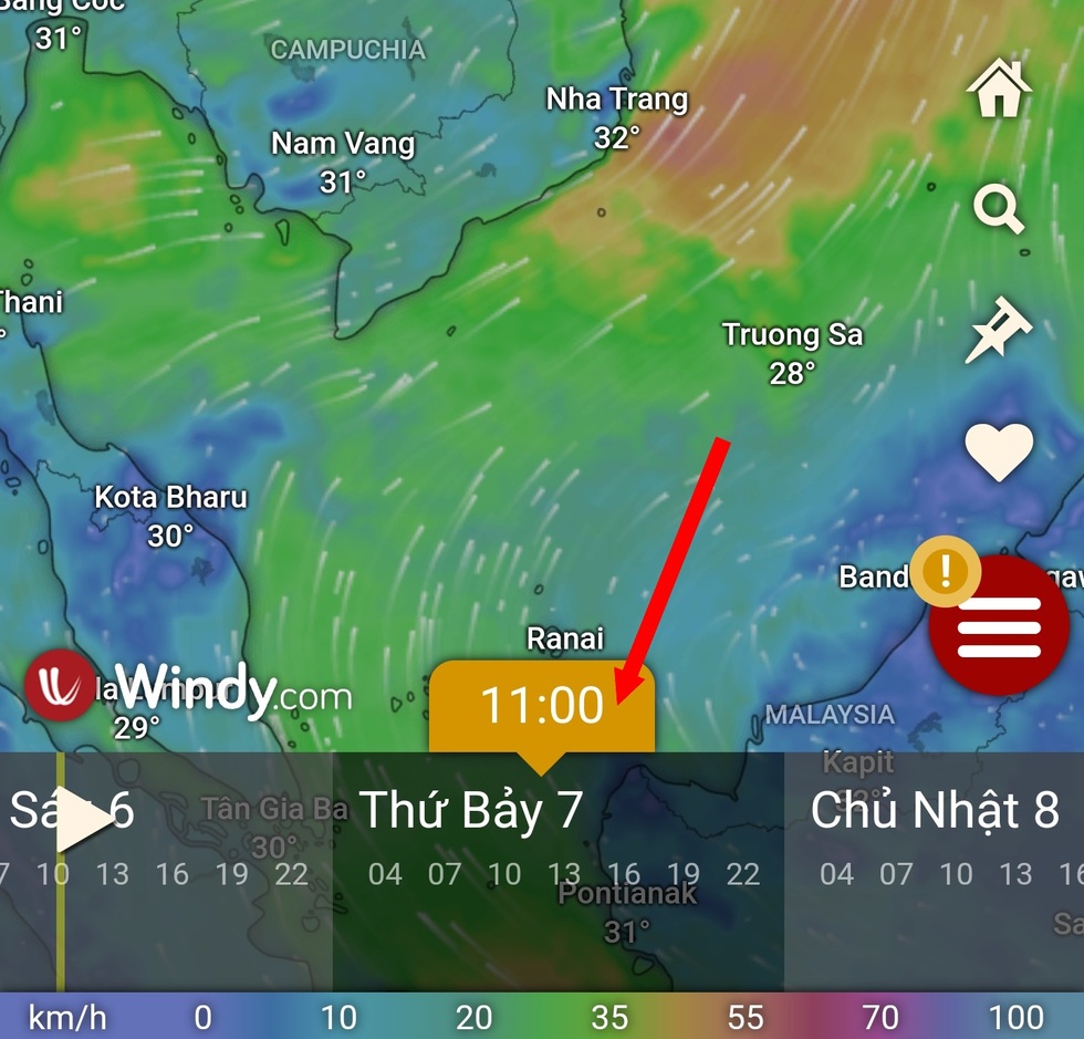 Ứng dụng giúp theo dõi hướng đi của siêu bão Yagi theo thời gian thực - 3 Ứng dụng giúp theo dõi hướng đi của siêu bão Yagi theo thời gian thực - 3