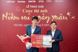 Báo Dân trí trao giải cuộc thi ảnh "Niềm vui ngày Xuân" năm 2024