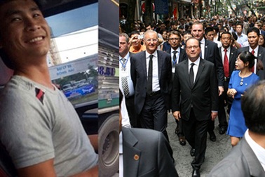 Những "tay lái vàng" hoá giải vụ xe khách mất phanh, Tổng thống Pháp đi bộ ở phố cổ