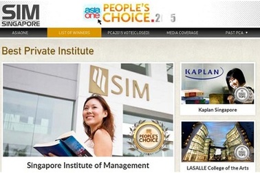 Học viện SIM vinh dự nhận giải People’s Choice Awards 2015 lần thứ 7 liên tiếp