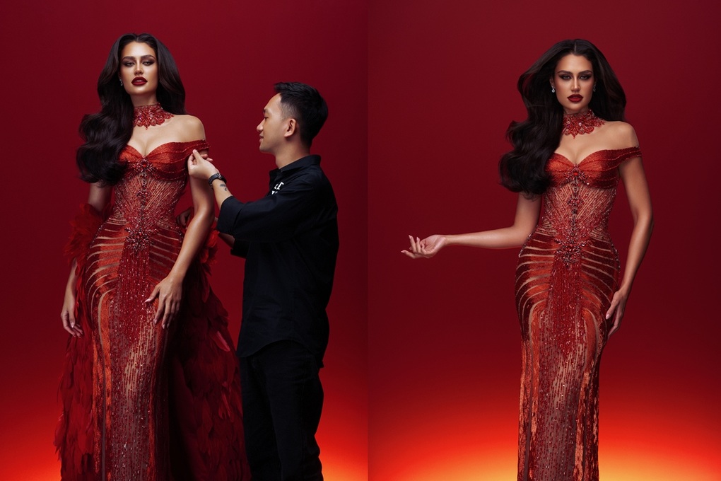 Chiếc đầm bó sát giúp mỹ nhân Tây Ban Nha tỏa sáng ở bán kết Miss Grand - 2 Chiếc đầm bó sát giúp mỹ nhân Tây Ban Nha tỏa sáng ở bán kết Miss Grand - 2