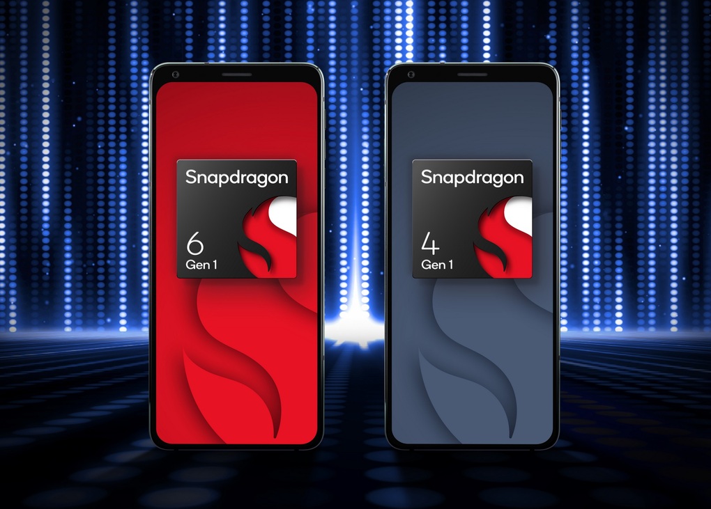 Bộ đôi chip Snapdragon 6 Gen 1 và 4 Gen 1 sẽ mang đến nhiều tính năng mới cho smartphone tầm trung và giá rẻ (Ảnh: Qualcomm). Bộ đôi chip Snapdragon 6 Gen 1 và 4 Gen 1 sẽ mang đến nhiều tính năng mới cho smartphone tầm trung và giá rẻ (Ảnh: Qualcomm).
