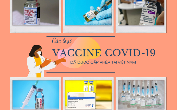 Các loại vaccine phòng COVID-19 đã được cấp phép tại Việt Nam