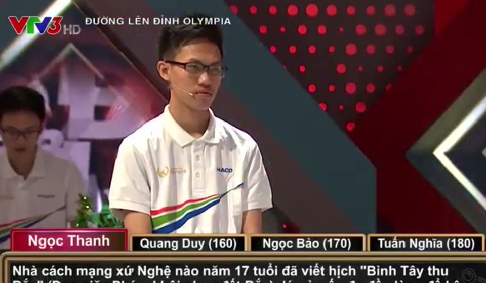 4 thí sinh liên tục đảo thế cờ trong cuộc thi Olympia tuần này - 1 4 thí sinh liên tục đảo thế cờ trong cuộc thi Olympia tuần này - 1
