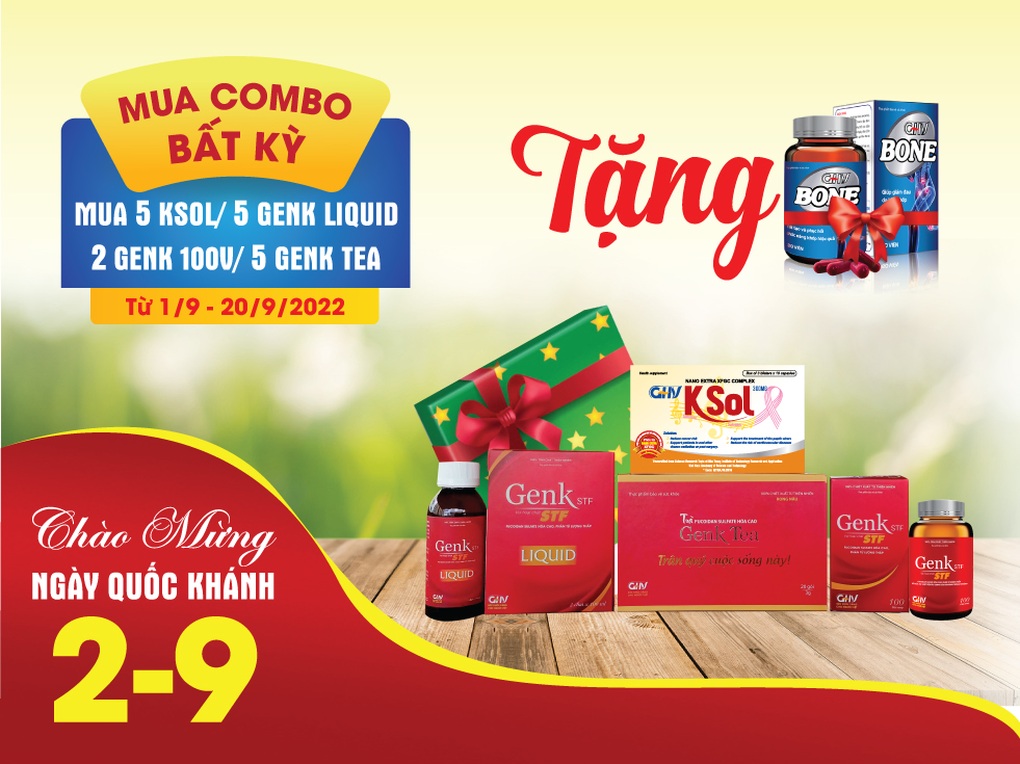 Dành tặng món quà chăm sóc sức khỏe ung bướu nhân ngày Quốc khánh 2/9 - 3 Dành tặng món quà chăm sóc sức khỏe ung bướu nhân ngày Quốc khánh 2/9 - 3
