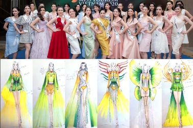 Thí sinh Hoa khôi du lịch trình diễn trang phục tái chế kết hợp cùng bikini