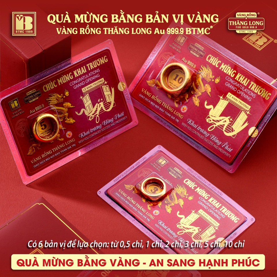 Bảo Tín Minh Châu ra mắt sản phẩm mới - Quà mừng bằng bản vị VRTL 999.9 - 3 Bảo Tín Minh Châu ra mắt sản phẩm mới - Quà mừng bằng bản vị VRTL 999.9 - 3