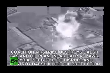 Liên quân không kích san phẳng nhà máy dầu khí của phiến quân IS