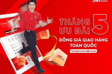 Săn hàng ngàn giải thưởng hấp dẫn từ Chương trình giao hàng đồng giá Tháng 5 của J&T Express