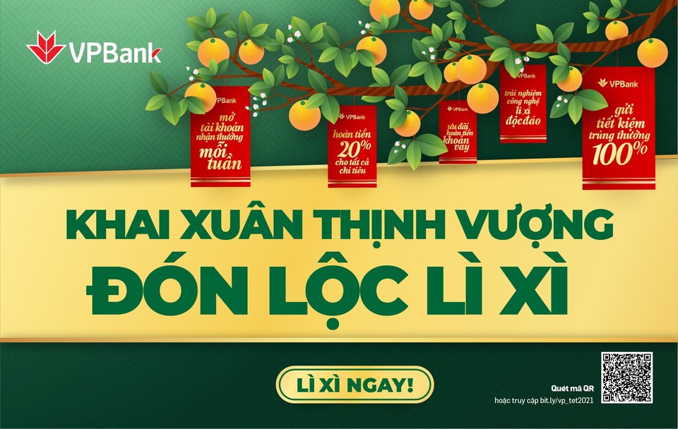 Đón xuân thịnh vượng, VPBank tặng hơn 140.000 phần quà cho khách hàng - 1 Đón xuân thịnh vượng, VPBank tặng hơn 140.000 phần quà cho khách hàng - 1