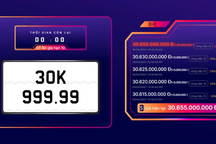Biển số 30K-999.99 được "chốt" lại giá hơn 30 tỷ đồng