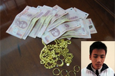 Học sinh trộm khối lượng vàng gần 100 triệu đồng 