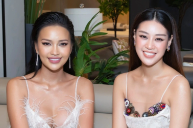 Ngọc Châu và Khánh Vân hội ngộ, nhan sắc "bất phân thắng bại"