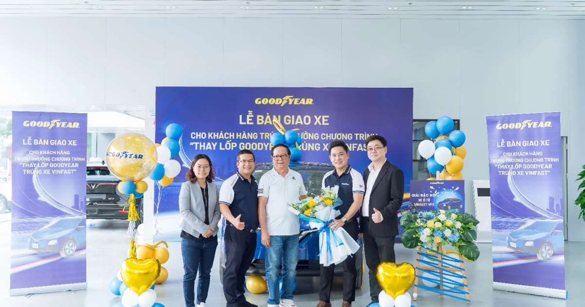 Goodyear Việt Nam trao xe VinFast VF5 cho khách hàng trúng thưởng