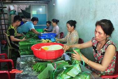 Thơm lựng hương vị bánh chưng, bánh tét ngày Tết