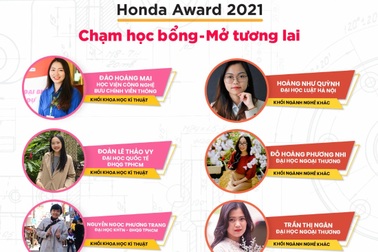 Honda Việt Nam vinh danh các sinh viên xuất sắc nhận học bổng 2021