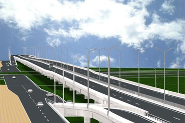 Khởi công xây dựng cầu cạn vành đai 3 đoạn Mai Dịch - Trung Hòa