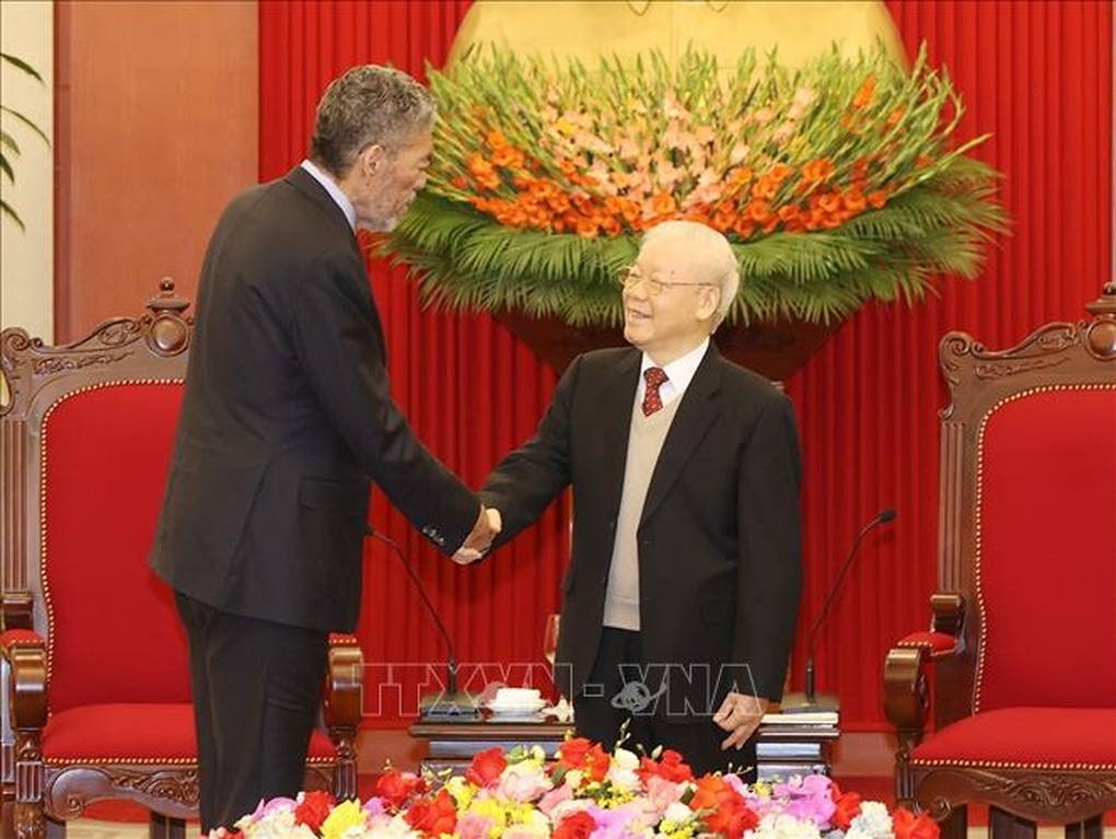 Tổng Bí thư Nguyễn Phú Trọng tiếp Đoàn đại biểu Đảng Phong trào Cánh tả Thống nhất, Cộng hòa Dominicana - 1 Tổng Bí thư Nguyễn Phú Trọng tiếp Đoàn đại biểu Đảng Phong trào Cánh tả Thống nhất, Cộng hòa Dominicana - 1