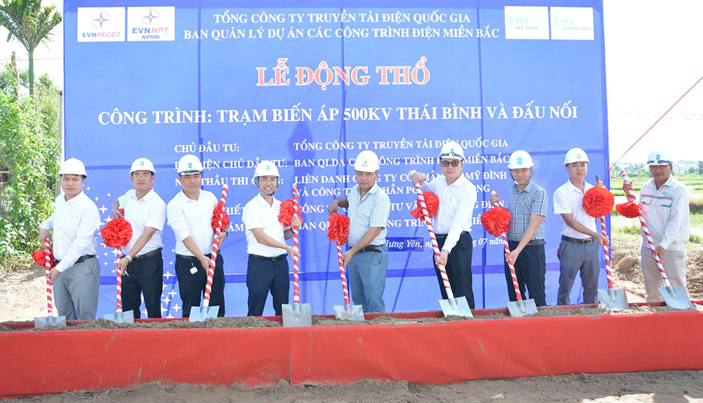 EVNNPT triển khai thi công dự án Trạm biến áp 500kV Thái Bình và đường dây đấu nối - 1 EVNNPT triển khai thi công dự án Trạm biến áp 500kV Thái Bình và đường dây đấu nối