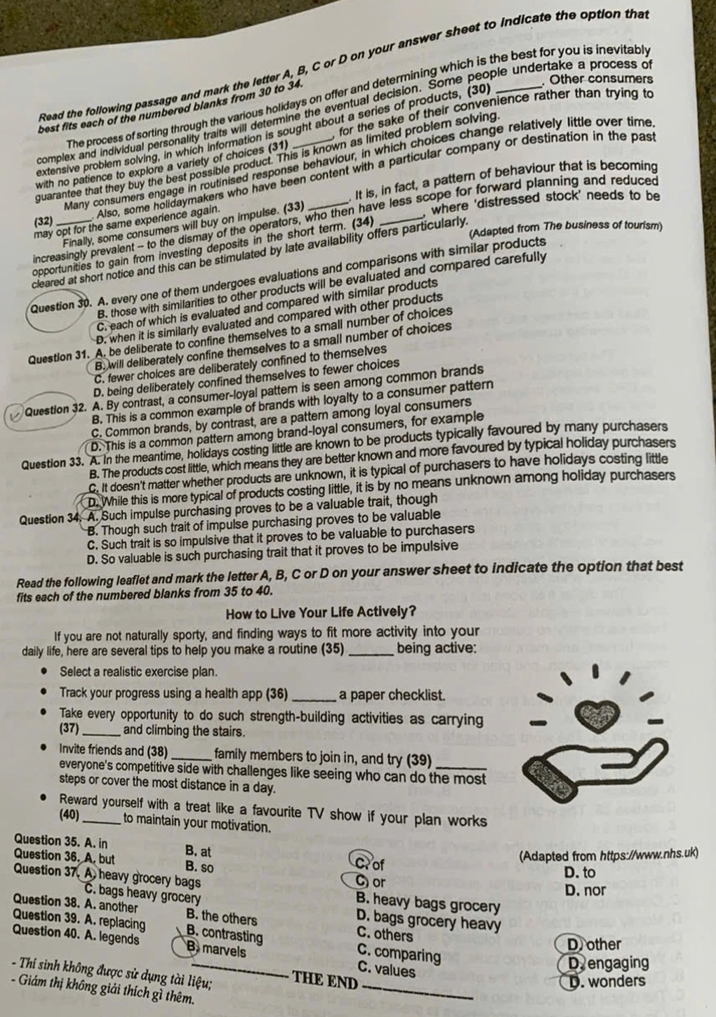 امتحان اللغة الإنجليزية لتخرج الثانوية العامة: تقييم أم لغز؟ - 5 Đề thi tiếng Anh tốt nghiệp THPT: Đánh giá hay đánh đố? - 5