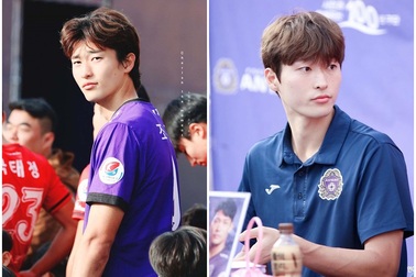 Tiền đạo U23 Hàn Quốc có cơ bụng 6 múi, đẹp như diễn viên điện ảnh