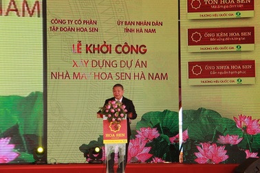 Tập đoàn Hoa Sen xây nhà máy 3.000 tỷ tại Hà Nam