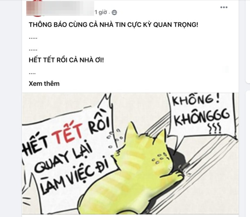 Đầu năm đi làm, sếp thảm thiết: Hết tết rồi, cả nhà ơi! - 1 Đầu năm đi làm, sếp thảm thiết: Hết tết rồi, cả nhà ơi! - 1