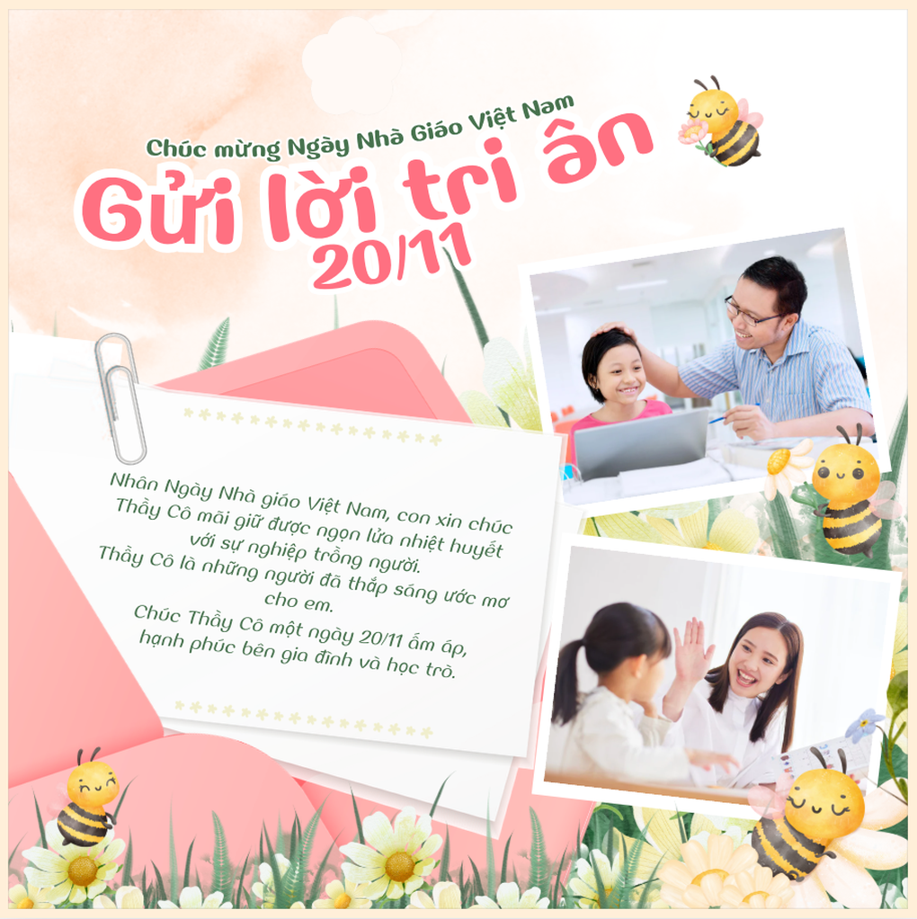 Cách làm thiệp 20/11 độc nhất vô nhị cực dễ gửi tặng thầy cô - 2