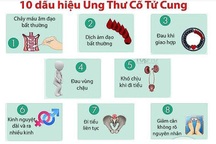 Có 10 dấu hiệu dưới đây, hãy đến viện ngay vì cảnh báo ung thư cổ tử cung