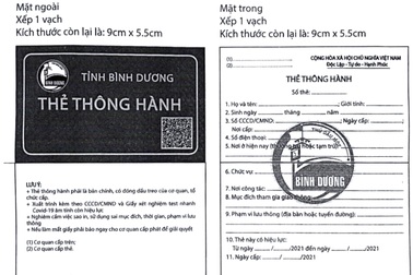 Bình Dương lại bất ngờ dừng cấp thẻ thông hành