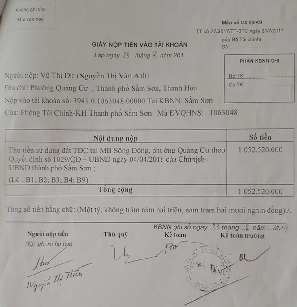 Người đã chết vẫn chưa nhận được đất tái định cư tại Thanh Hoá - 3 Người đã chết vẫn chưa nhận được đất tái định cư tại Thanh Hoá - 3