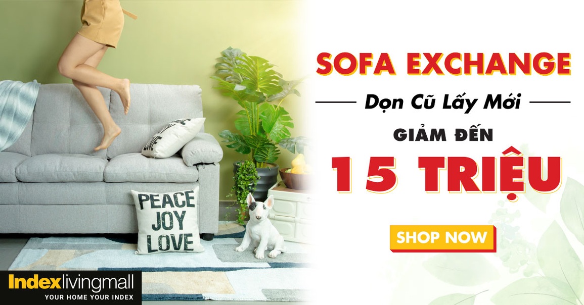 Index Living Mall trợ giá sofa, miễn phí dọn cũ lấy mới - 1 Index Living Mall trợ giá sofa, miễn phí dọn cũ lấy mới - 1