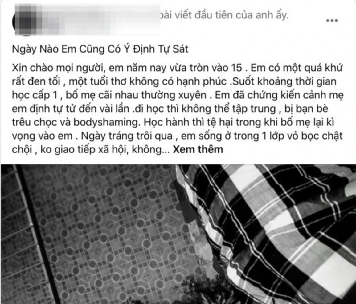 Dòng tin nhắn của một lớp phó học tập: Thầy ơi, con muốn... chết! - 1 Dòng tin nhắn của một lớp phó học tập: Thầy ơi, con muốn... chết! - 1