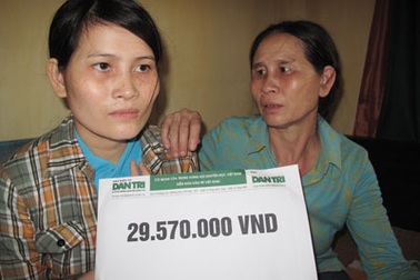 Gần 30 triệu đồng đến với hoàn cảnh “xin được chết...” 
