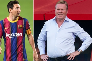 Messi xin lỗi, HLV Koeman vẫn không chắc sống yên ổn ở Barcelona