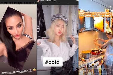 Hot girl rủ nhau vào bếp, giải trí phong phú khi ở nhà tránh Covid-19