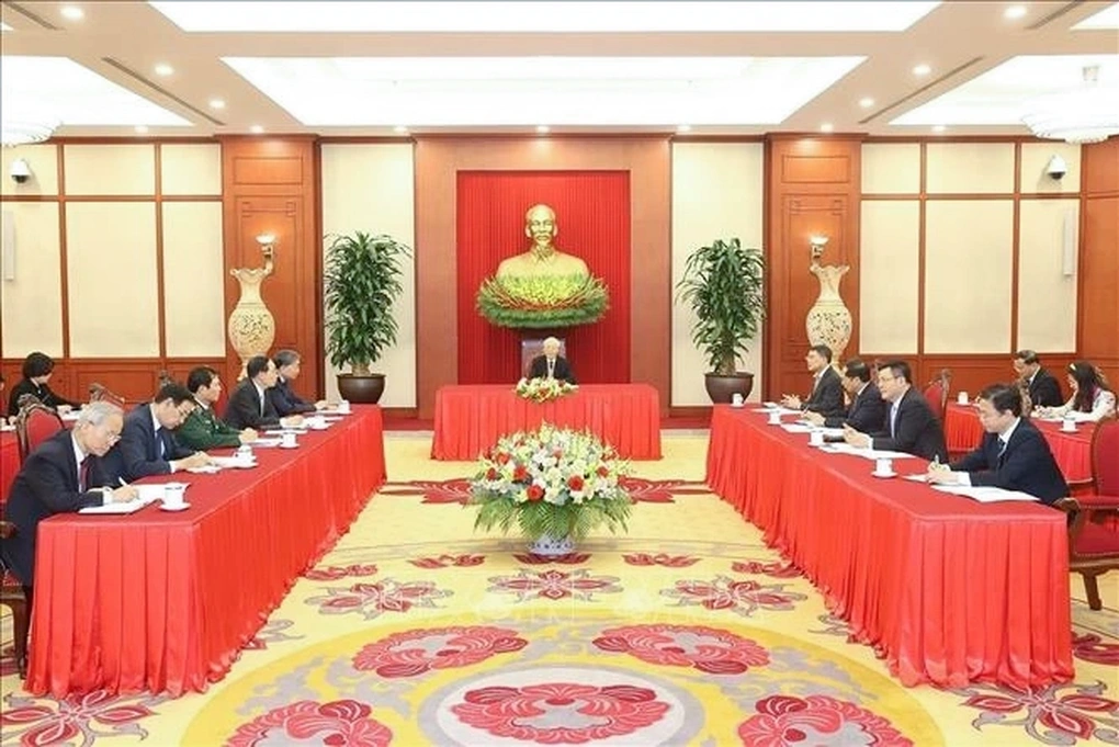 Tổng Bí thư Nguyễn Phú Trọng điện đàm với Tổng thống Hoa Kỳ Joe Biden - 1 Tổng Bí thư Nguyễn Phú Trọng điện đàm với Tổng thống Hoa Kỳ Joe Biden - 1