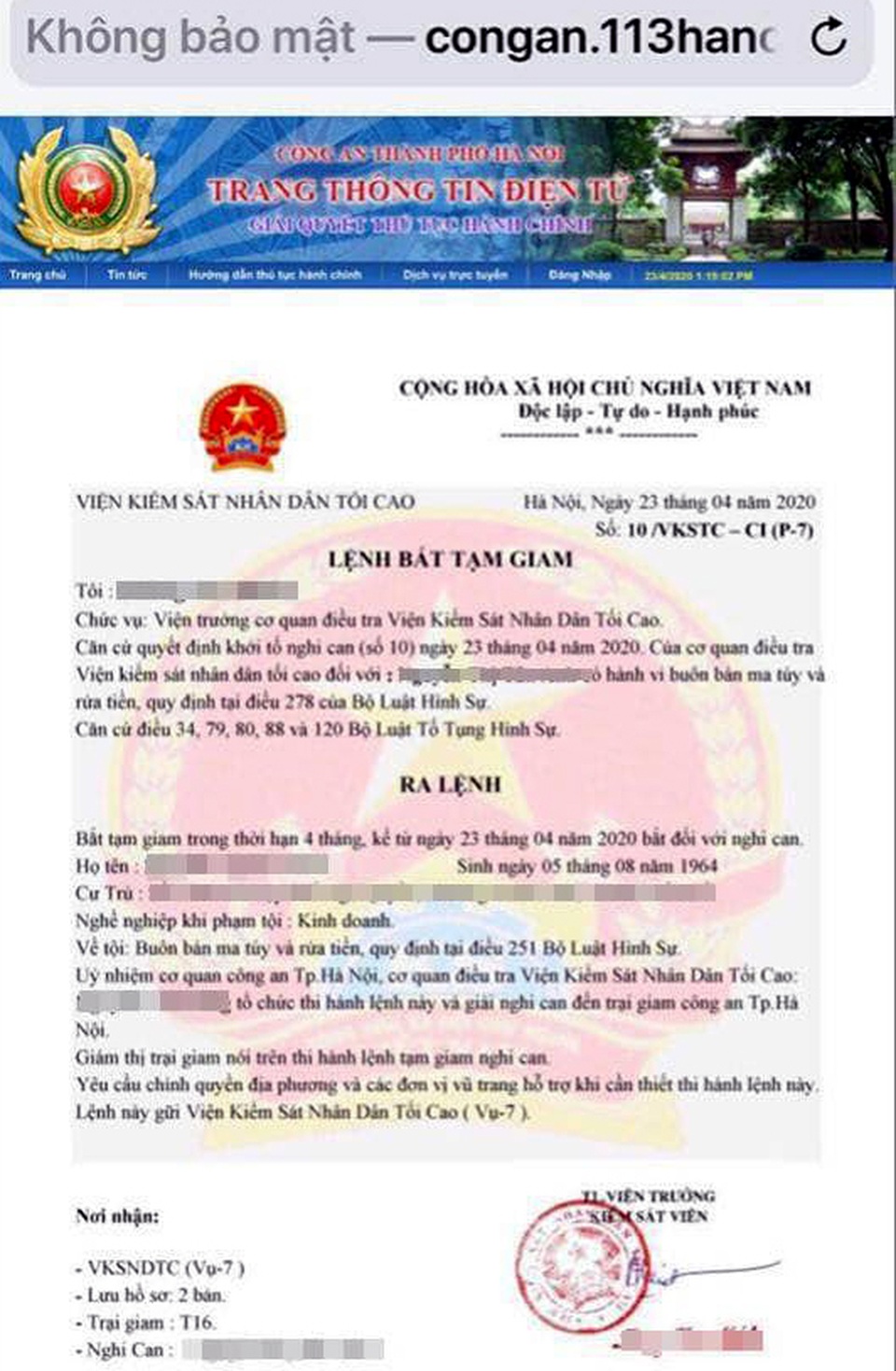 Giả danh Công an Hà Nội để lừa đảo - 3 Giả danh Công an Hà Nội để lừa đảo - 3