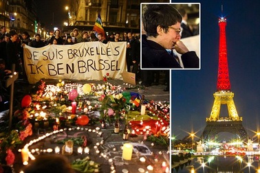 Thế giới sát cánh thắp lên "tinh thần Brussels" sau vụ khủng bố