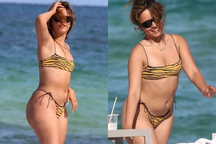 Camila Cabello khoe dáng đầy đặn với bikini sau khi xuất hiện bên "trai lạ"