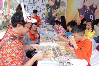 Trải nghiệm“Bộ cờ bóng chuyền Haikyu!!” tại Lễ hội Hoa Anh đào Nhật Bản - Hà Nội 2019