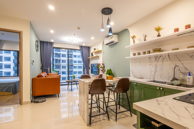 Căn hộ 43m² trang trí với màu sắc tươi sáng có chi phí hoàn thiện 100 triệu đồng ở Hà Nội - Ảnh 9. Căn hộ 43m² trang trí với màu sắc tươi sáng có chi phí hoàn thiện 100 triệu đồng ở Hà Nội - Ảnh 9.