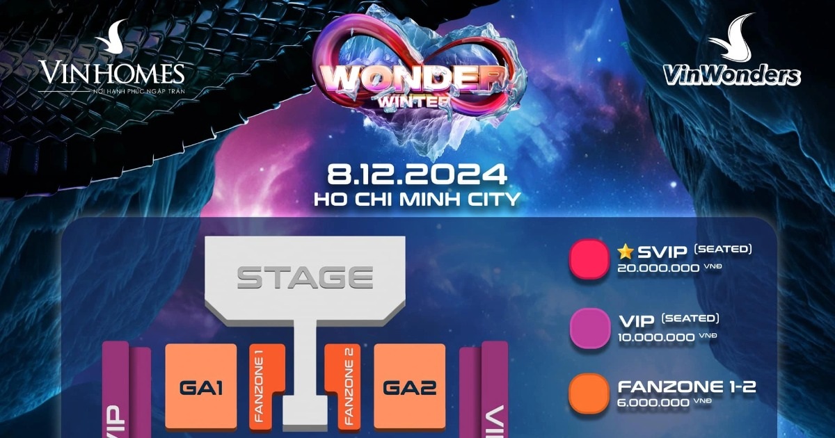 8WONDER Winter 2024 công bố giá vé, mở bán từ 14/10