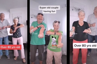 Cụ bà 81 tuổi trở thành ngôi sao mạng nhờ nhảy cha cha cha với chồng