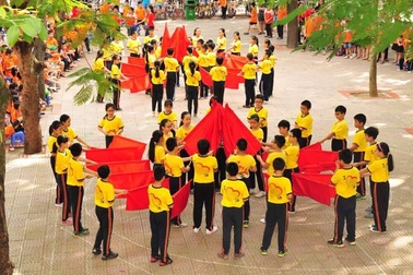 Ấn tượng đậm nét ngày khai mạc Hội khỏe Phù Đổng tại trường tiểu học Trung Tự