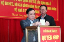 Cán bộ chủ chốt ở Thanh Hóa ủng hộ một tháng lương để xóa nhà tạm