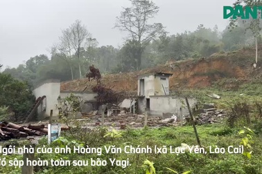 Gia đình anh Hoàng Văn Chánh trắng tay sau bão, 9 người chen chúc ở nhà kho